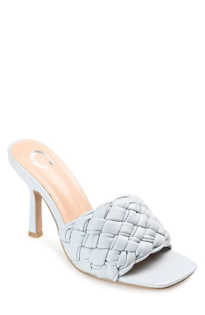 Journee Collection Raquelah Braided Sandal In Blue