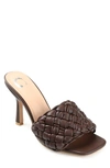 Journee Collection Raquelah Braided Sandal In Brown