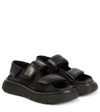 Khaite Side Touch-strap Sandals In Black
