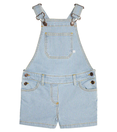 Bonpoint Kids' Saga Denim Overalls In Ra Denim Light