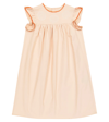 BONPOINT ANGIE EMBROIDERED COTTON DRESS