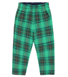 BONPOINT BABY DANDY CHECKED LINEN PANTS