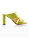 Marion Parke Cecilia 85mm Block-heel Sandals In Acid Green