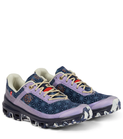 Loewe X On Cloudventure Rubber-trimmed Recycled Canvas Sneakers In Blue