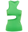 Stella Mccartney Compact Knit Top In Green Fluo