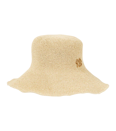 Ruslan Baginskiy Straw Hat In Natural Straw
