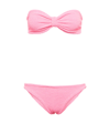 Hunza G Tina Bikini Beachwear In Rose-pink Polyamide In Bubblegum