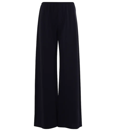 The Row Gala Cady Wide-leg Pants In Navy