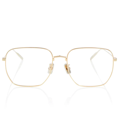 Givenchy Square Glasses In Gold