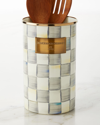 Mackenzie-childs Sterling Check Utensil Holder