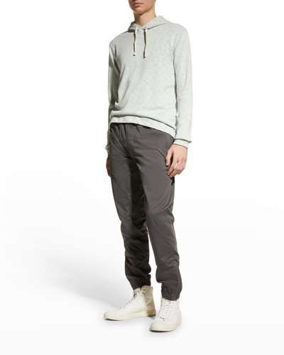 Vince Men's Sun-faded French Terry Hoodie In Lt Yucca Pine