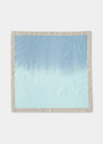Kim Seybert Dip-dye Napkin In Sky/blue