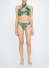 Studio 189 X Cosabella Aggie Bikini Top In Green