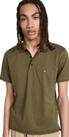 Rag & Bone Principal Jersey Polo In Olive