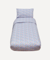 Coco & Wolf Lodden China Blue Single Duvet Cover Set In Lavender