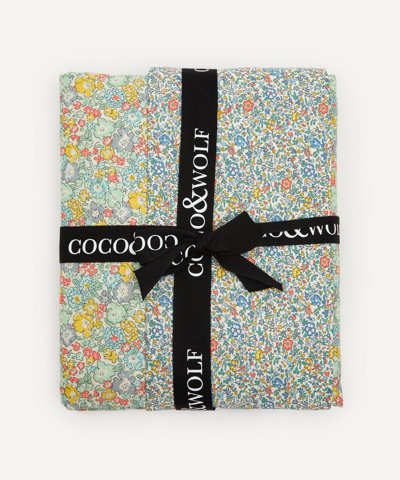 Coco & Wolf Michelle & Katie And Millie Single Duvet Cover Set In Multicoloured