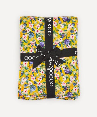 Coco & Wolf Encore Honey Silk Pillowcases Set Of Two In Yellow