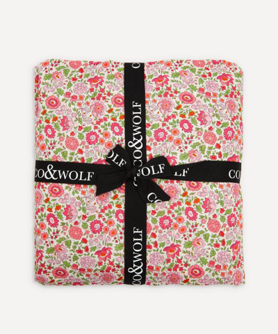 Coco & Wolf D Anjo Pink Cot Bed Fitted Sheet