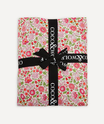 Coco & Wolf D Anjo Pink Super King Fitted Sheet