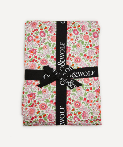 Coco & Wolf D Anjo Pink Cot Bed Flat Sheet