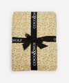 Coco & Wolf Floral Stencil Honey Single Fitted Sheet In Yellow
