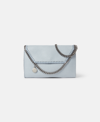 Stella Mccartney Falabella Mini Shoulder Bag In Dusty Blue