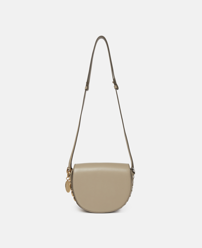 Stella Mccartney Frayme Small Flap Shoulder Bag In Bamboo