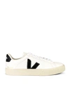 Veja Low Top Sneakers With Contrast Heel Tab In Animal Print