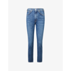 Agolde Merrel Tapered Mid-rise Organic-cotton Denim Jeans In Cinema