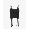Heron Preston Hooks Strap-detail Tank Top In Black No Color