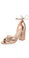 Aquazzura 85mm Ari Sandals Soft Gold In Soft Gold