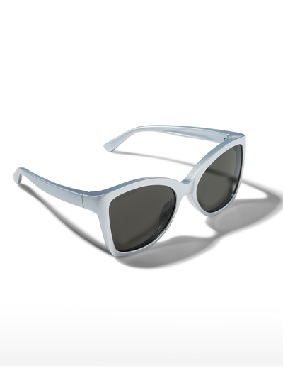 Balenciaga Bb0150s Sunglasses In Silver Silver Grey