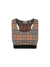 Burberry Dalby Check Sport Top In Archive Beige Ip Chk