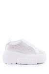 Casadei Nexus Lacroc Platform Sneakers In White