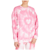 Red Valentino Tie-dye Heart Pattern Sweatshirt In Rosa