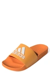 Adidas Originals Shower Slide Sandal In Flash Orange/white/orange