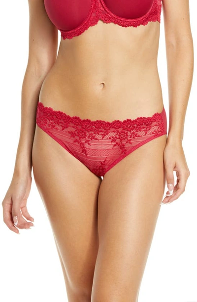 Wacoal Embrace Lace Bikini Underwear 64391 In Persian Red