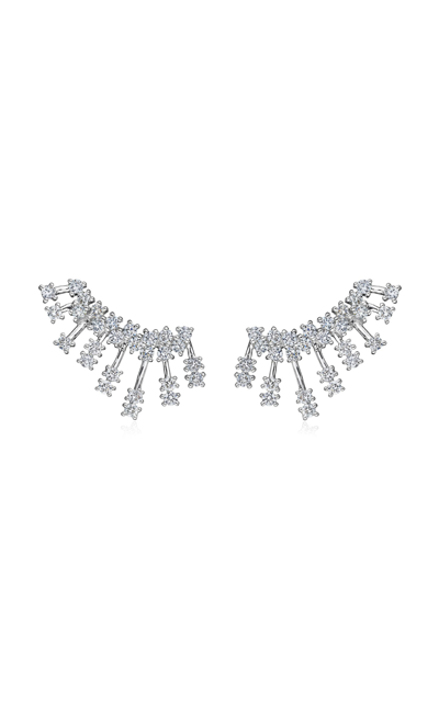 Hueb 18k Luminus White Gold Earrings With Vs-gh Diamonds, 0.67tcw