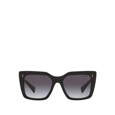 Miu Miu Mu 02ws Black Female Sunglasses In Grey Gradient