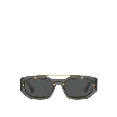 Versace Ve2235 长方形镜框太阳眼镜 In Grey