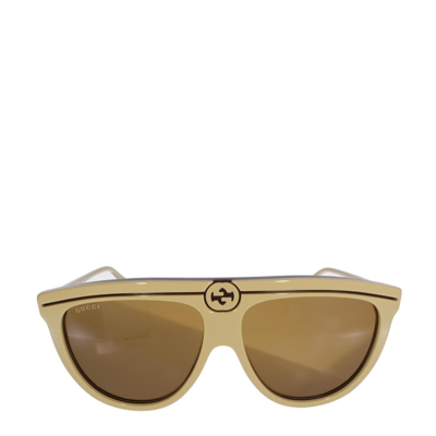 Gucci Gg0732s Beige Female Sunglasses