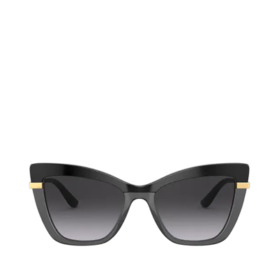 Dolce & Gabbana Dolce &amp; Gabbana Dg4374 Black On Transparent Black Sunglasses
