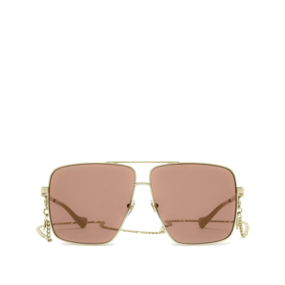Gucci Unisex  Gg1087s Gold Unisex Sunglasses