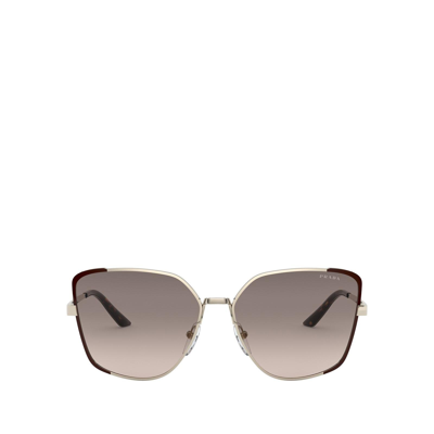 Prada Pr 60xs Metal And Mirror-coated Square Sunglasses In Brown Gradient