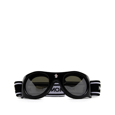 Moncler Ml0051 Black Unisex Sunglasses - Atterley In 01c Black