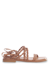 Stuart Weitzman Calypso Lace-up Sandal In Brown