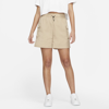 Nike Sportswear Essential Women's Woven High-rise Shorts In Hemp,white