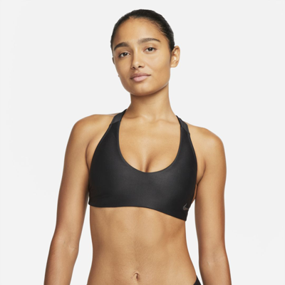 Nike Women's Hydralock Fusion Fusion Back Bikini Top In Black