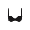 Miu Miu Jersey Logo Balconette Bra In Black
