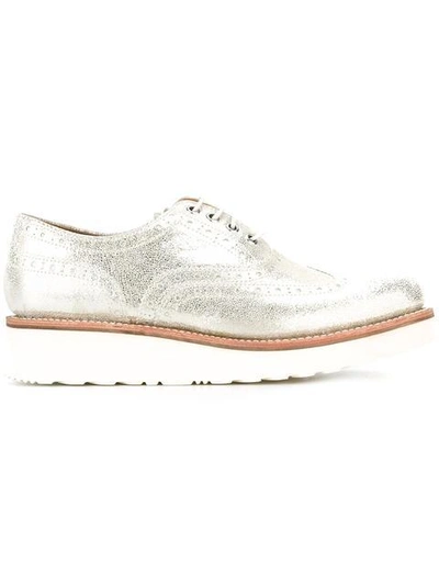 Grenson 'emily' Brogues In Platinum